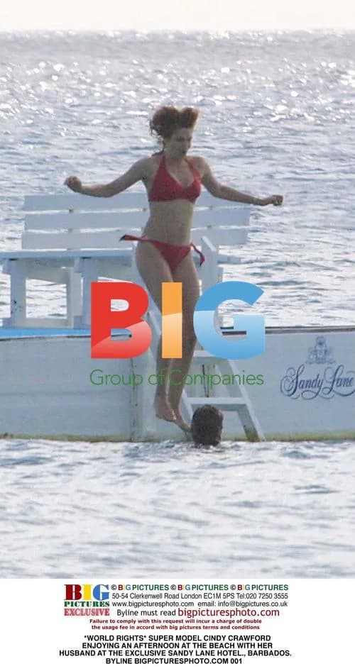 Cindy Crawford Beach Day in Barbados