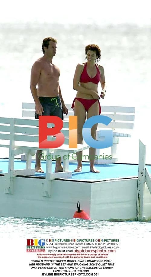 Cindy Crawford and Husband in Barbados