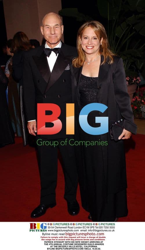 Patrick Stewart and wife at 4th Costume Designers Guild Awards