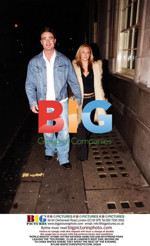 Atomic Kitten's Natasha Hamilton and boyfriend Fran