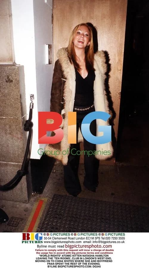 Atomic Kitten's Natasha Hamilton Leaving Club in London