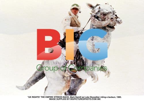 Mark Hamill as Luke Skywalker on Tauntaun