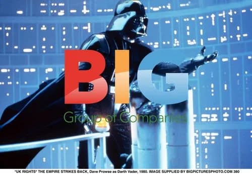 Dave Prowse as Darth Vader in "The Empire Strikes Back"