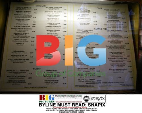 Rod Stewart and Penny Lancaster Dining