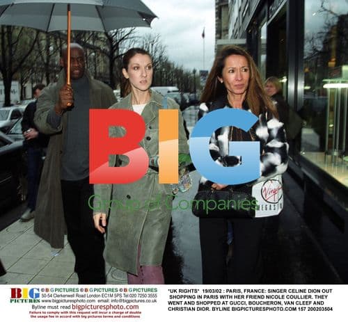 Celine Dion Shopping in Paris
