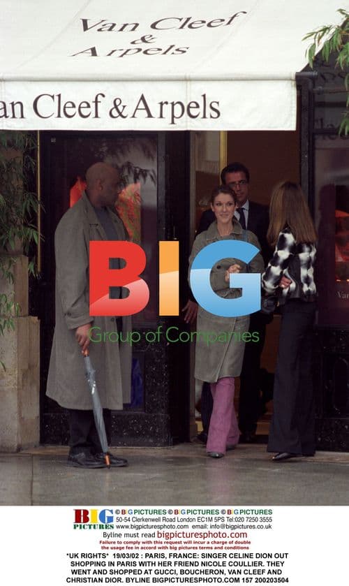 Celine Dion Shopping in Paris