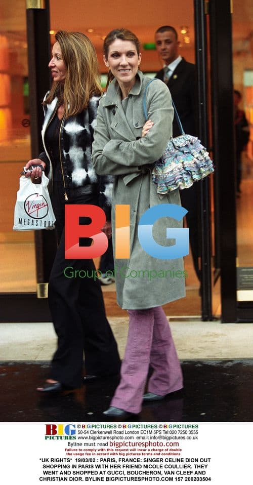 Celine Dion Shopping in Paris
