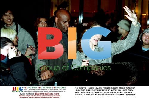 Celine Dion Shopping in Paris