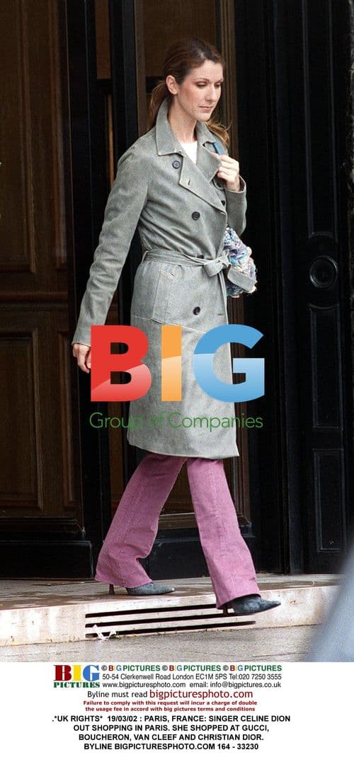 Celine Dion Shopping in Paris