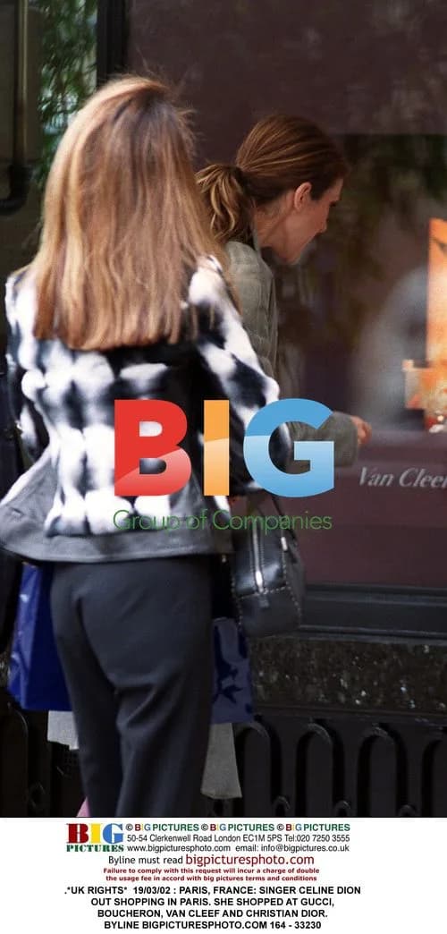 Celine Dion Shopping in Paris