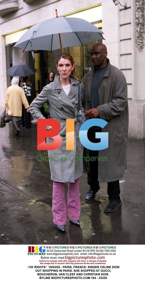 Celine Dion Shopping in Paris