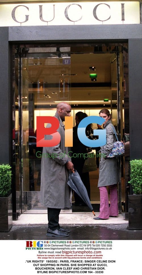 Celine Dion Shopping in Paris