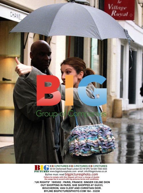 Celine Dion Shopping in Paris