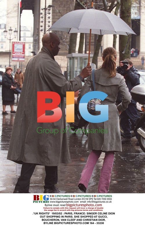 Celine Dion Shopping in Paris