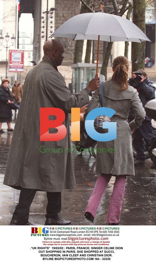 Celine Dion Shopping in Paris