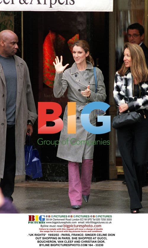 Celine Dion Shopping in Paris