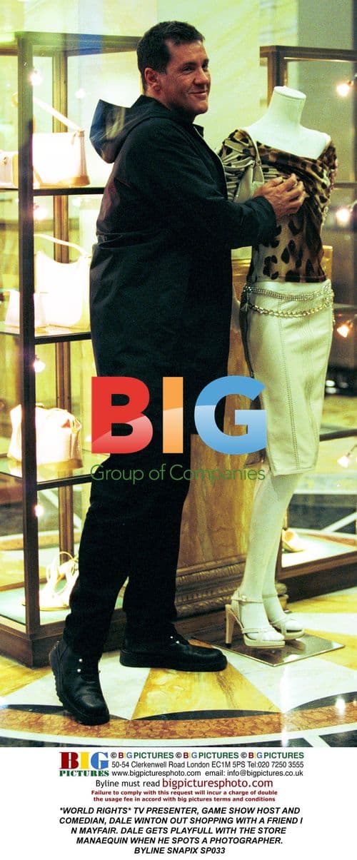 Dale Winton Playful Encounter with Mannequin