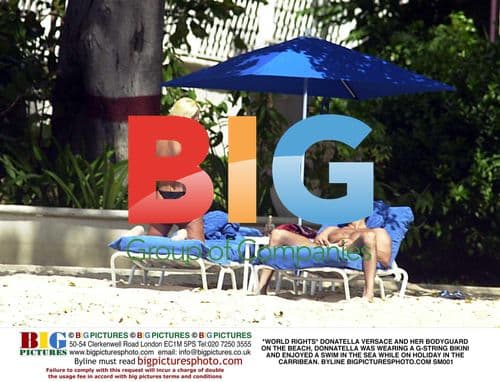 Donatella Versace Beach Holiday