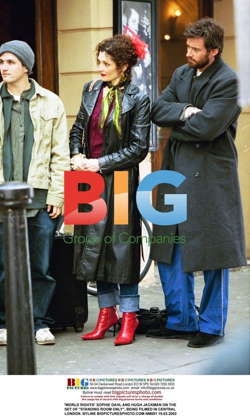 Sophie Dahl and Hugh Jackman on 'Standing Room Only' Set