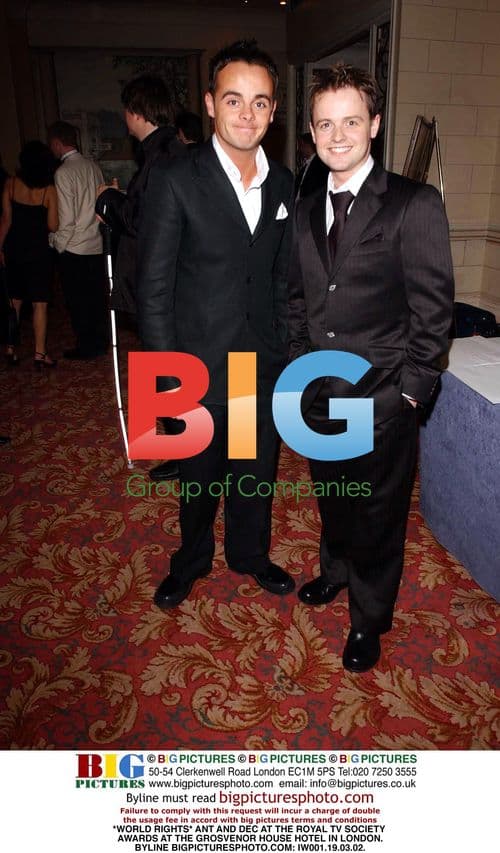 Ant and Dec at Royal TV Society Awards