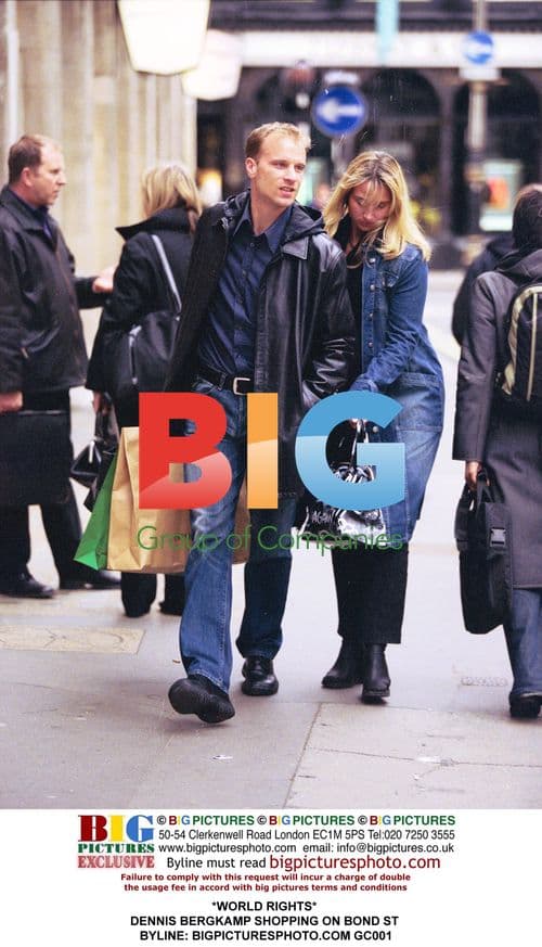Dennis Bergkamp Shopping on Bond St