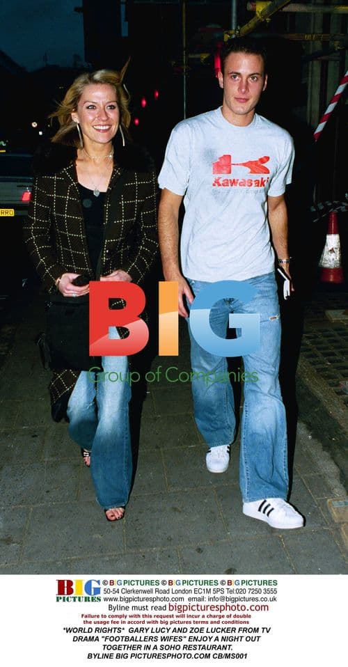 Gary Lucy and Zoe Lucker from 'Footballers Wifes'