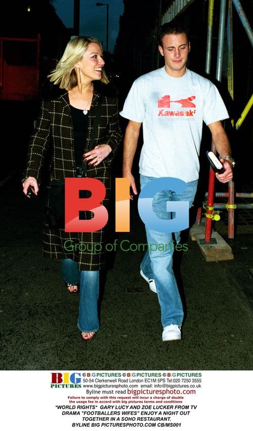 Gary Lucy and Zoe Lucker Out in Soho