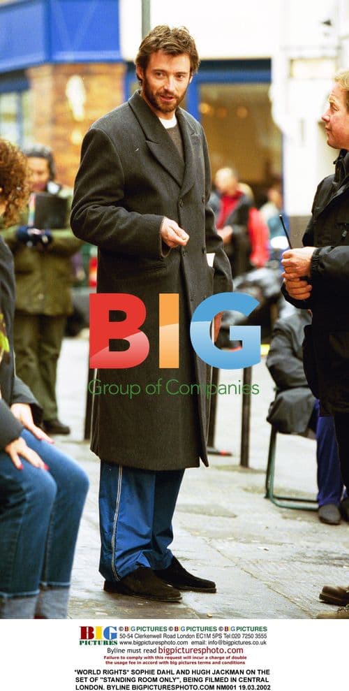 Sophie Dahl and Hugh Jackman on the set of "Standing Room Only"