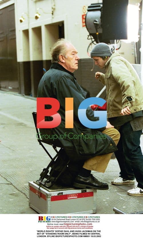 Sophie Dahl and Hugh Jackman on "Standing Room Only" Set