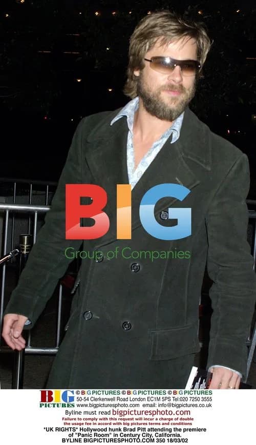 Brad Pitt at "Panic Room" premiere