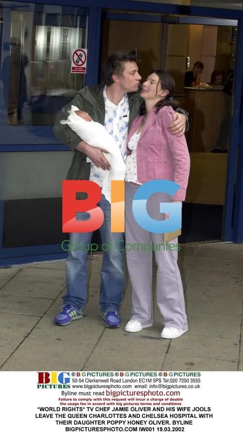 TV Chef Jamie Oliver and Family