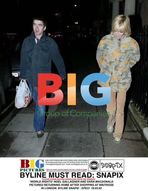 Noel Gallagher and Sara Macdonald Shopping
