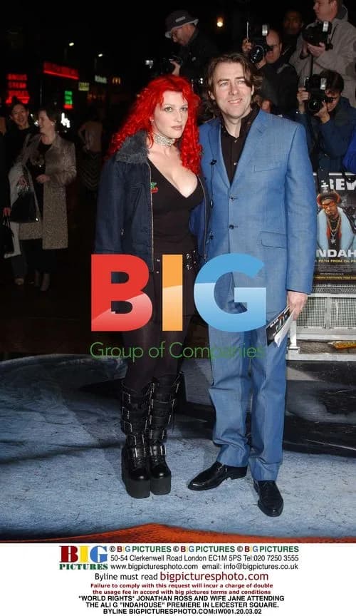 Jonathan Ross and Wife at Ali G Premiere