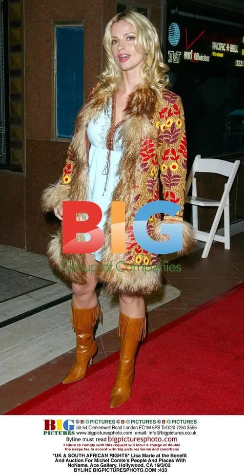 Lisa Marie at Benefit and Auction for Michel Comte