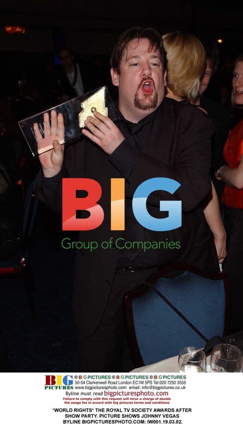 Johnny Vegas at Royal TV Society Awards Party