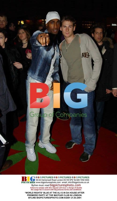 Blue at the Ali G in da House Premiere Party