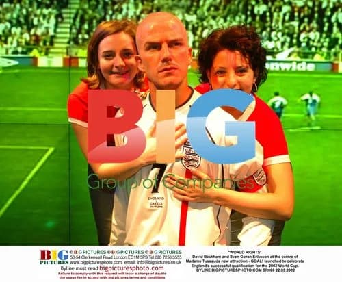 David Beckham and Sven Goran Eriksson at Madame Tussauds