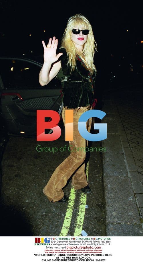 Courtney Love at the Met Bar, London