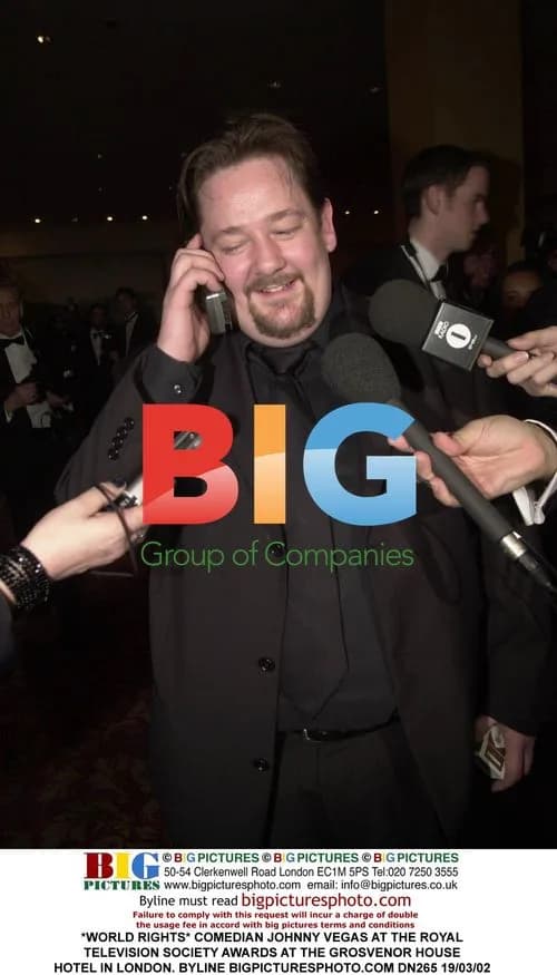Comedian Johnny Vegas at Royal TV Society Awards