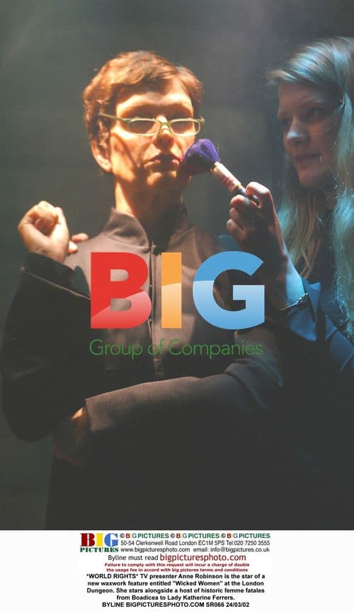 Anne Robinson Unveils Waxwork at London Dungeon