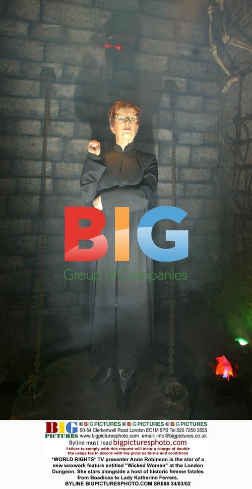 Anne Robinson stars in 'Wicked Women' wax exhibit