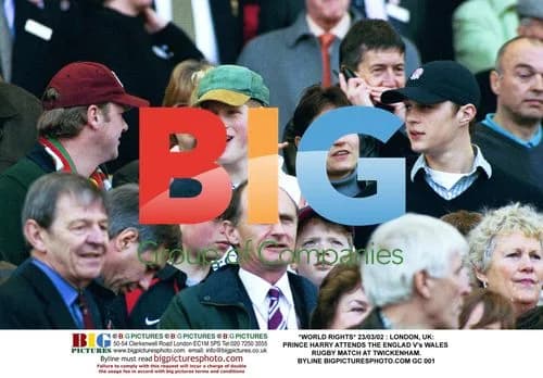 Prince Harry Attends England vs. Wales Rugby Match