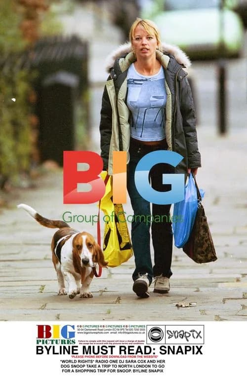 Radio DJ Sara Cox and Dog Snoop Go Shopping