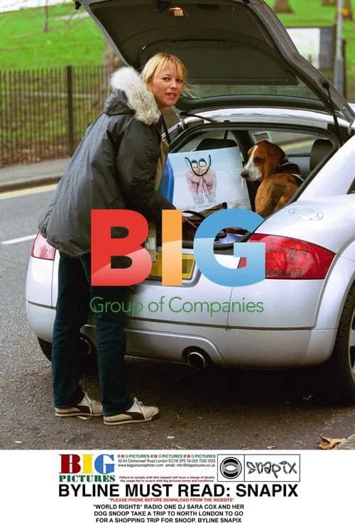 Sara Cox and Dog Snoop Go Shopping in North London
