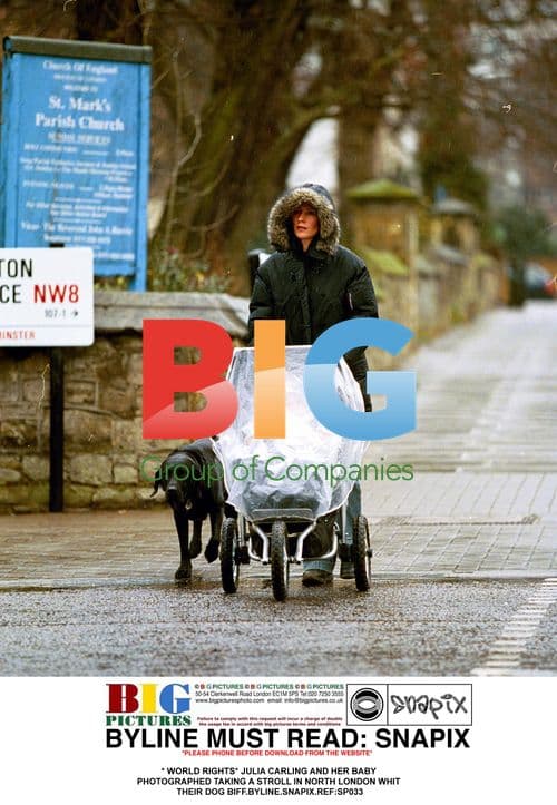 Julia Carling and Baby Stroll in North London