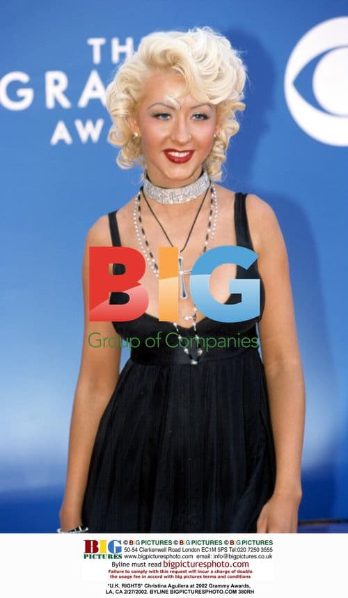 Christina Aguilera at 2002 Grammy Awards