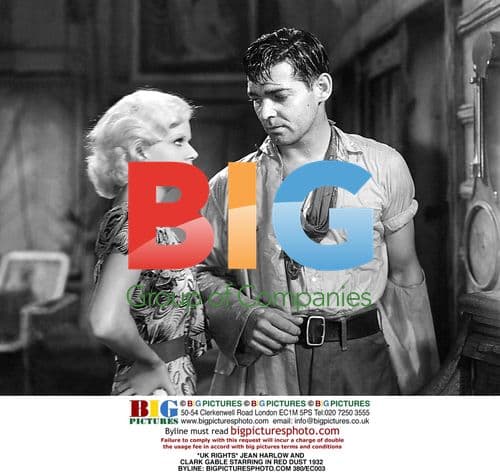 Jean Harlow & Clark Gable in "Red Dust"