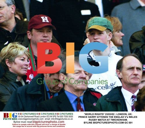 Prince Harry Attends England vs Wales Rugby Match