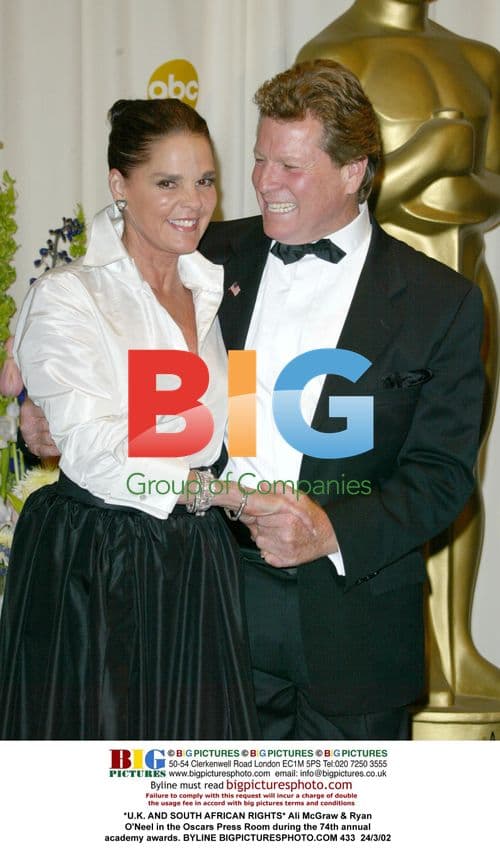 Ali McGraw & Ryan O'Neel at Oscars Press Room