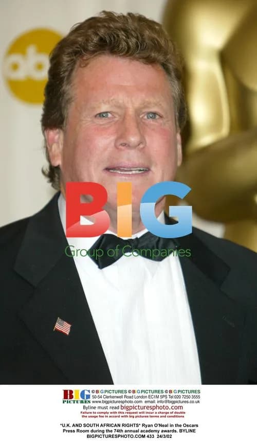 Ryan O'Neal at the 74th Oscars Press Room